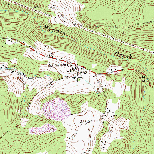 Topographic Map of Stauffer School, PA