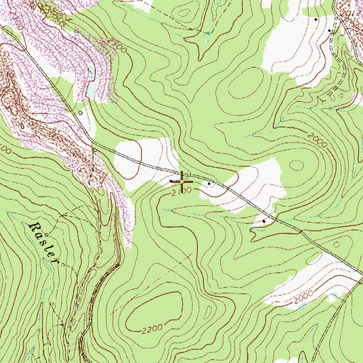 Topographic Map of Fairview School, PA