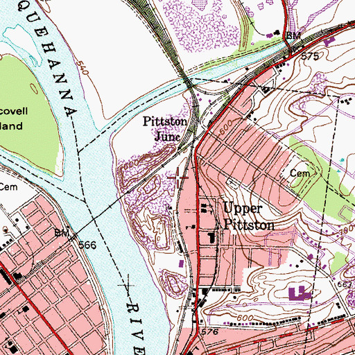Topographic Map of Seneca Breaker (historical), PA