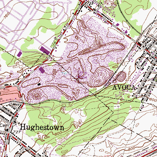 Topographic Map of Mosier Shaft (historical), PA