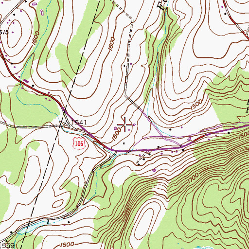 Topographic Map of Homestead Golf Course, PA