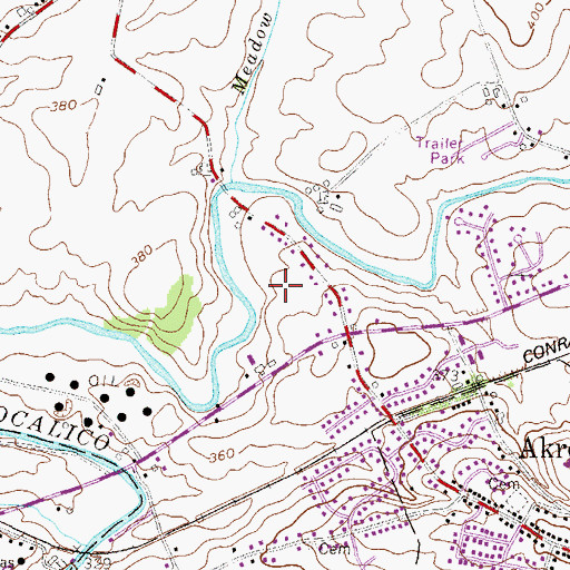 Topographic Map of West View Golf Course, PA