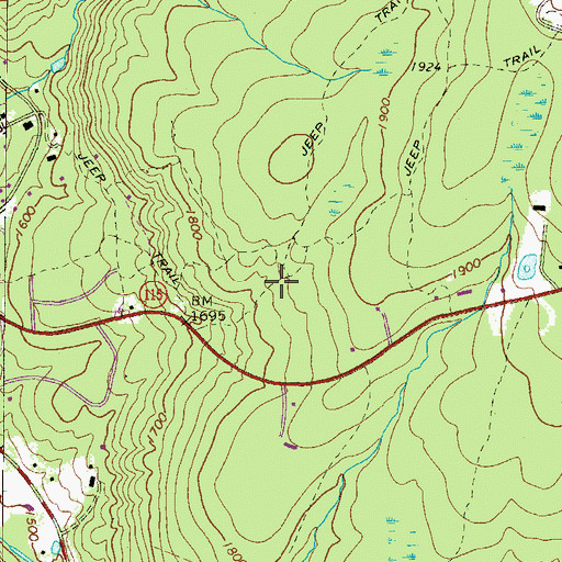 Topographic Map of Wilkes-Barre Golf Course, PA