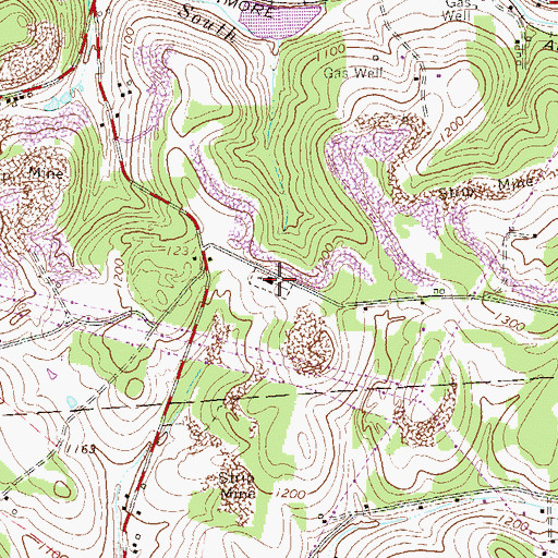 Topographic Map of Lutheran Church, PA