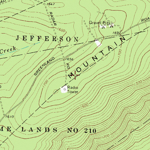 Topographic Map of Ravine Omni Tower, PA