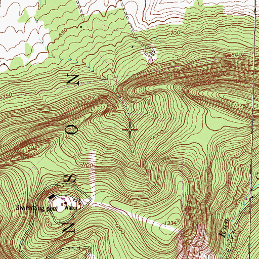 Topographic Map of Maple Hollow Trail, PA