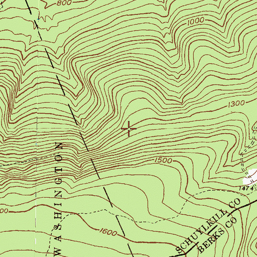 Topographic Map of State Game Lands Number 80, PA