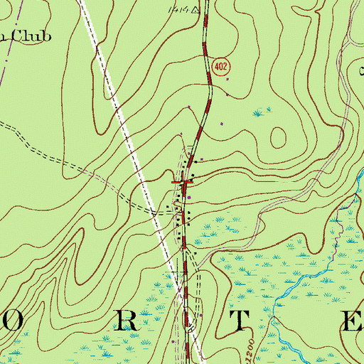 Topographic Map of First Forest Tree Planting, PA