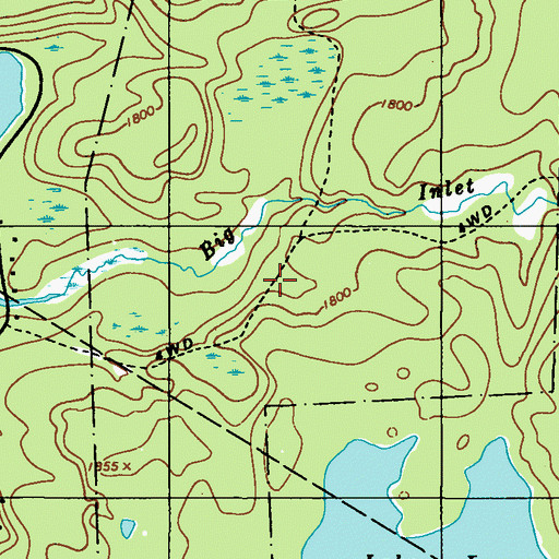 Topographic Map of Lake Laura Trail, PA