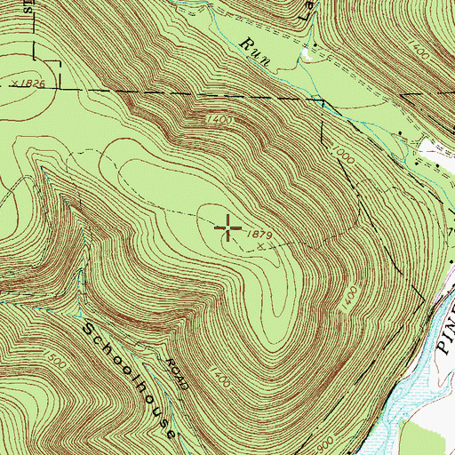 Topographic Map of Long Point Trail, PA