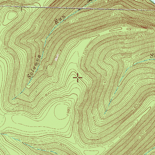 Topographic Map of Shanty Point Trail, PA