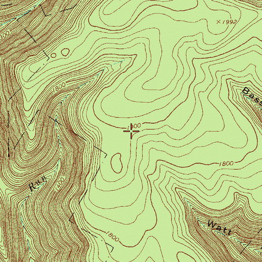 Topographic Map of Cammal Trail, PA