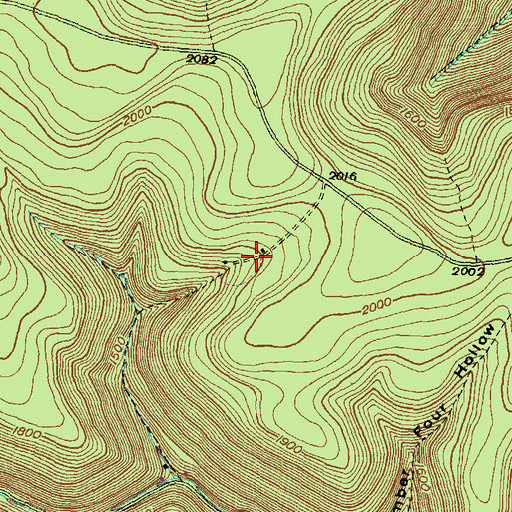 Topographic Map of Store Quarry Trail, PA