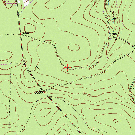 Topographic Map of Shay Trail, PA