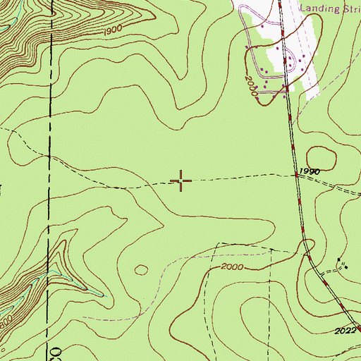 Topographic Map of Blackberry Trail, PA