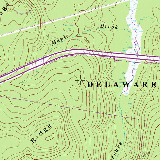 Topographic Map of Maple Brook Trail, PA