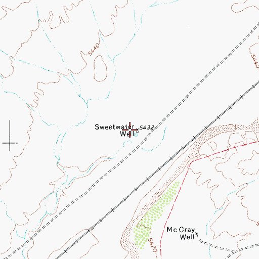 Topographic Map of Sweetwater Well, AZ