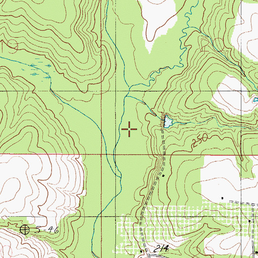 Topographic Map of Hurricane Creek, AL