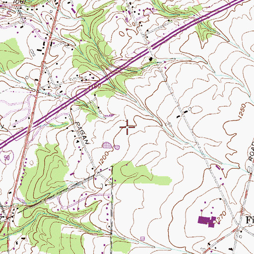 Topographic Map of Savers Golf Course (historical), PA