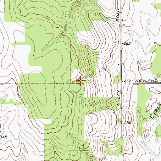 Topographic Map of Pleasure Golf Course, PA