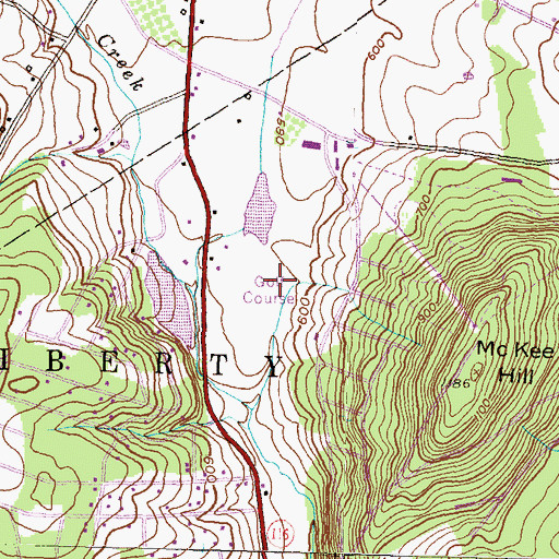 Topographic Map of Carroll Valley Resort Golf Course, PA