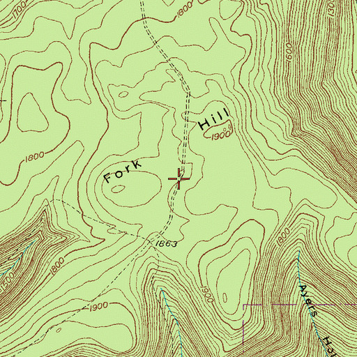 Topographic Map of Stone Quarry Trail, PA