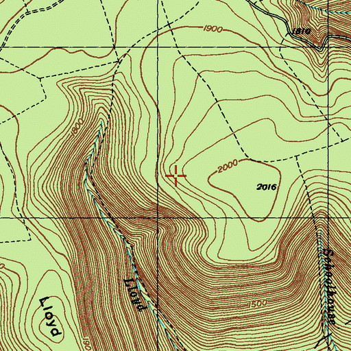 Topographic Map of Plantatation Trail, PA