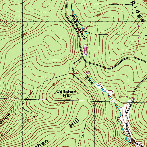 Topographic Map of Trestle Hollow Trail, PA