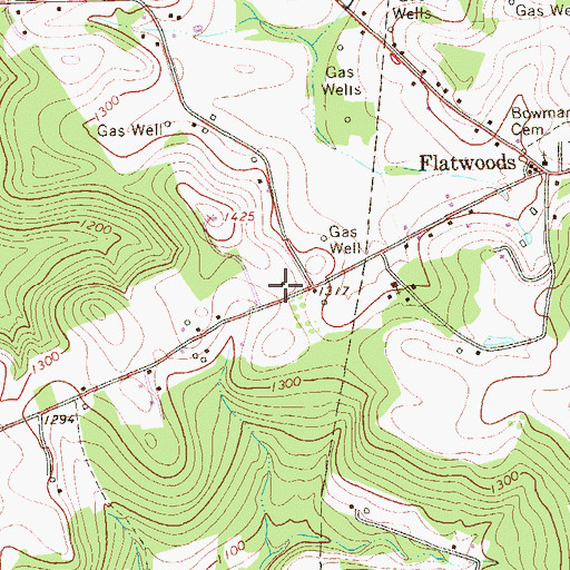 Topographic Map of Unity School, PA