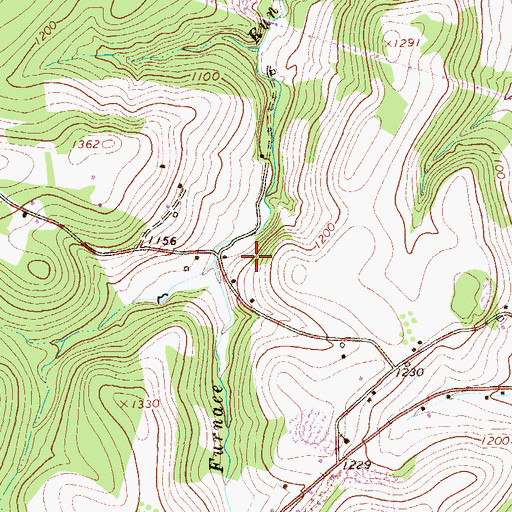 Topographic Map of Jefferson School, PA