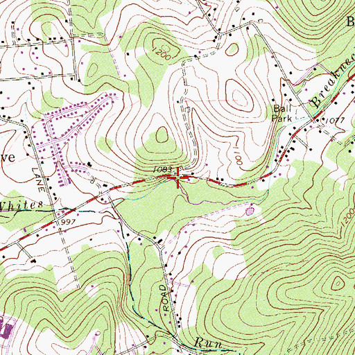 Topographic Map of Gilmore School (historical), PA