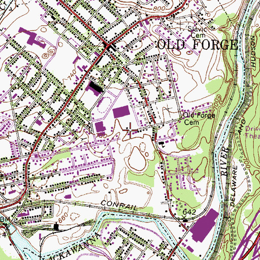 Topographic Map of Chittenden Shaft (historical), PA