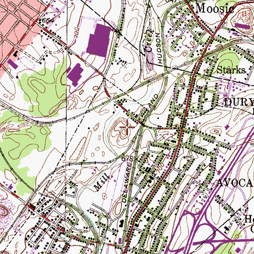 Topographic Map of Central Breaker (historical), PA
