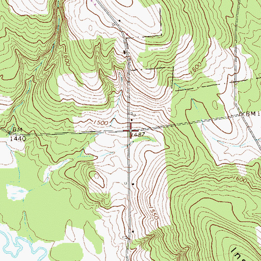 Topographic Map of Hudson School (historical), PA