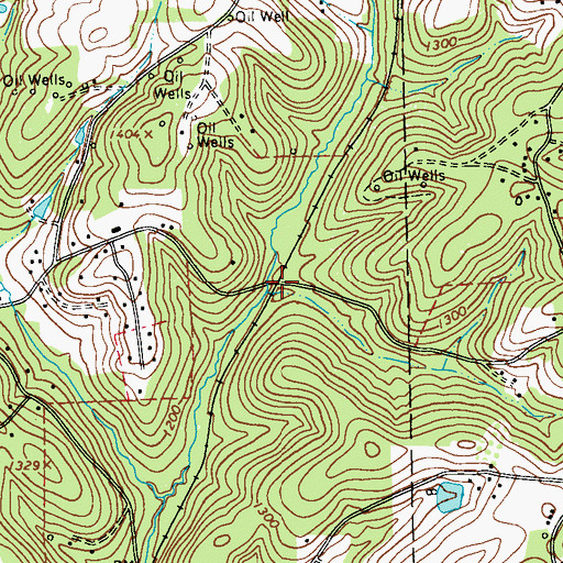 Topographic Map of Saint Joe Station, PA