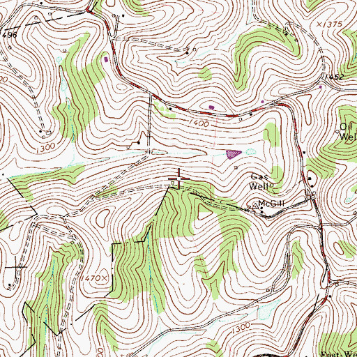 Topographic Map of Hair Schoolhouse (historical), PA