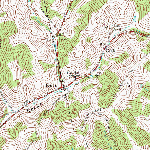 Topographic Map of Joint School (historical), PA