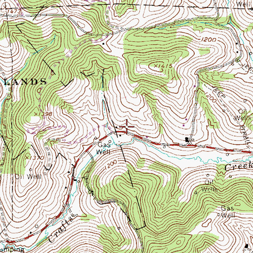 Topographic Map of Lindley Schoolhouse (historical), PA