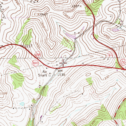 Topographic Map of Manchester Schoolhouse (historical), PA