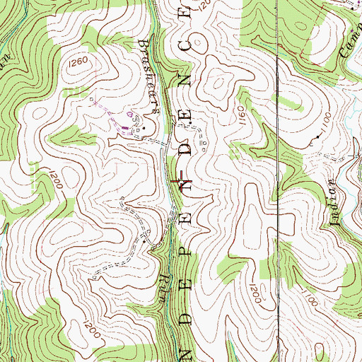 Topographic Map of Boyd, PA