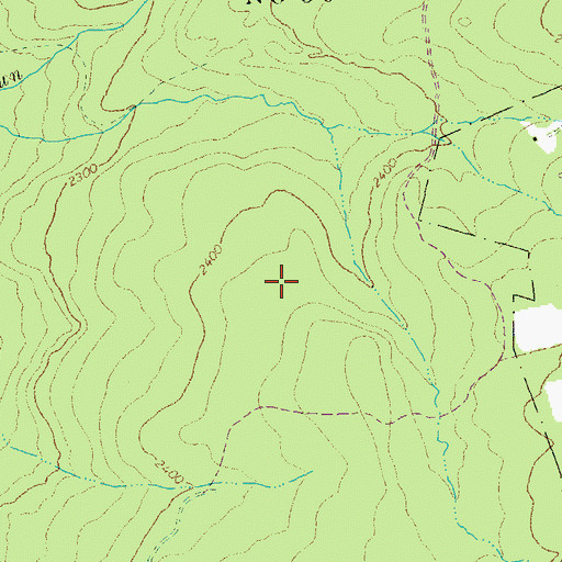 Topographic Map of Base Rock Quarry, PA
