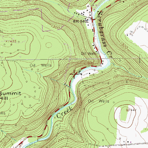 Topographic Map of Kennerdale School (historical), PA