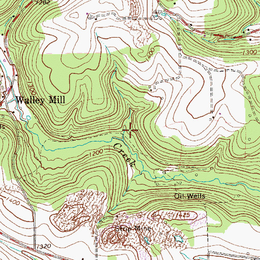 Topographic Map of Daubenspeck School (historical), PA