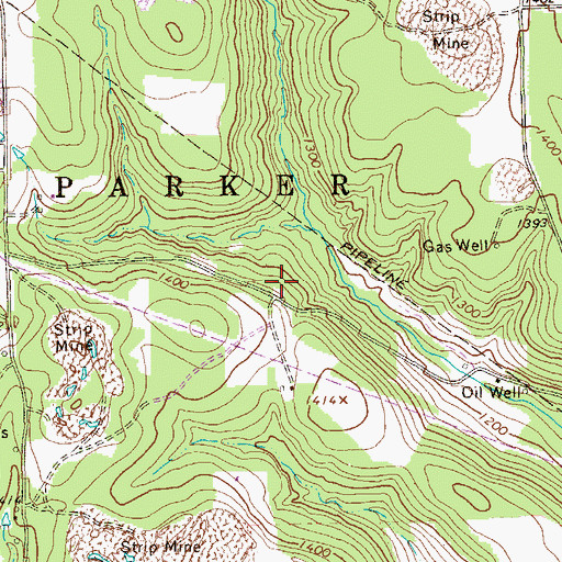 Topographic Map of Smith School (historical), PA