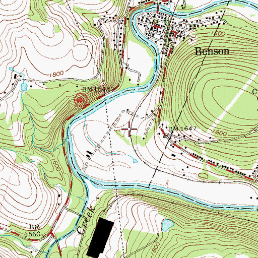 Topographic Map of Jerome Junction, PA