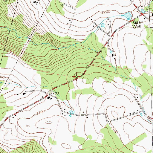 Topographic Map of Houston School (historical), PA