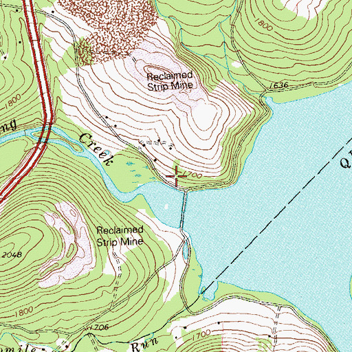 Topographic Map of Blough School, PA