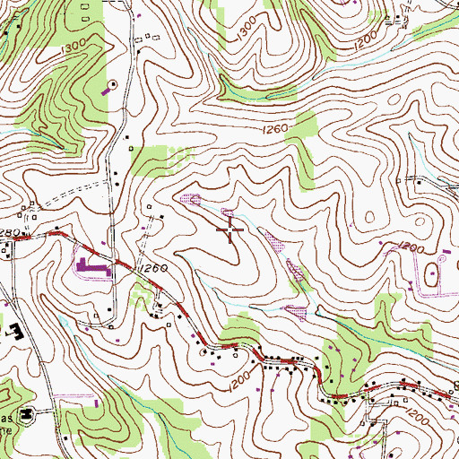 Topographic Map of Pittsburgh North Golf Course, PA