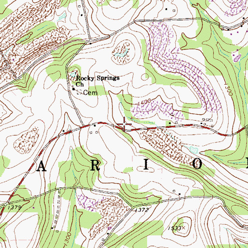 Topographic Map of Van Dyke School (historical), PA