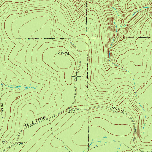 Topographic Map of Miles Road Trail, PA